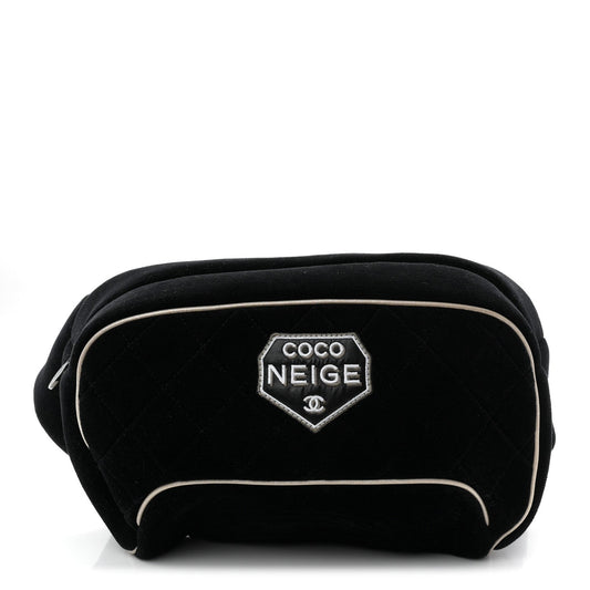 Quilted Belt Bag - Black