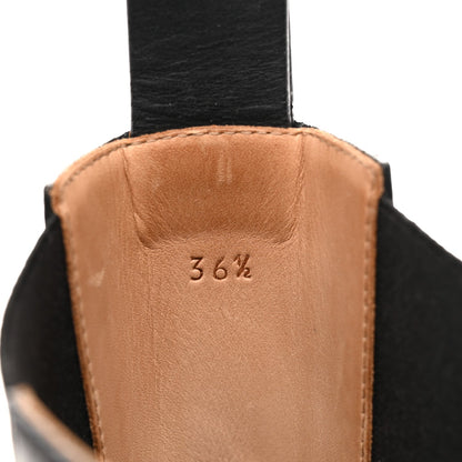 Bottega Veneta Calfskin The Lug Chelsea 55mm Women's Boots 36.5 Black