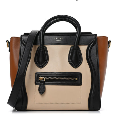 Nano Calfskin Travel Bag - White