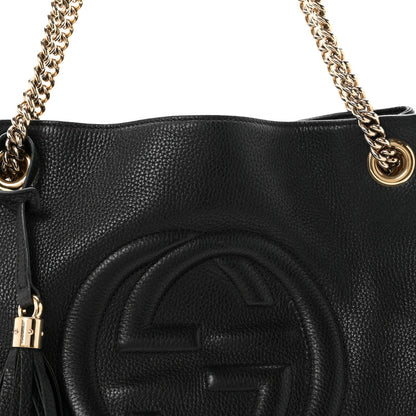 Medium Calfskin Shoulder Bag - Black