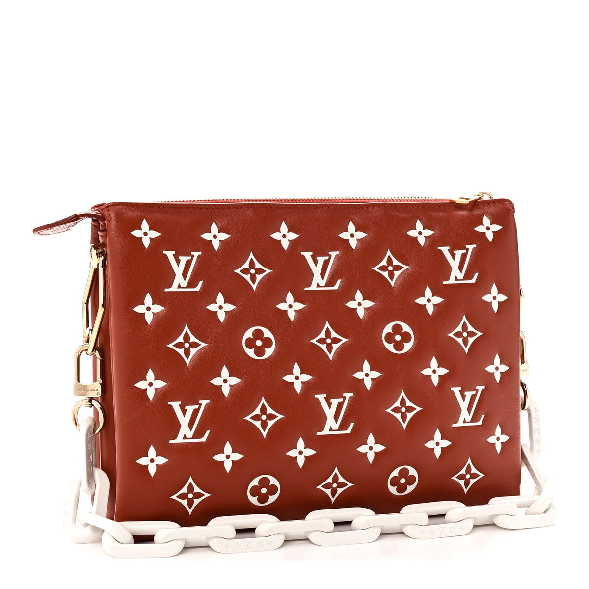 Lambskin Handbag - Brown