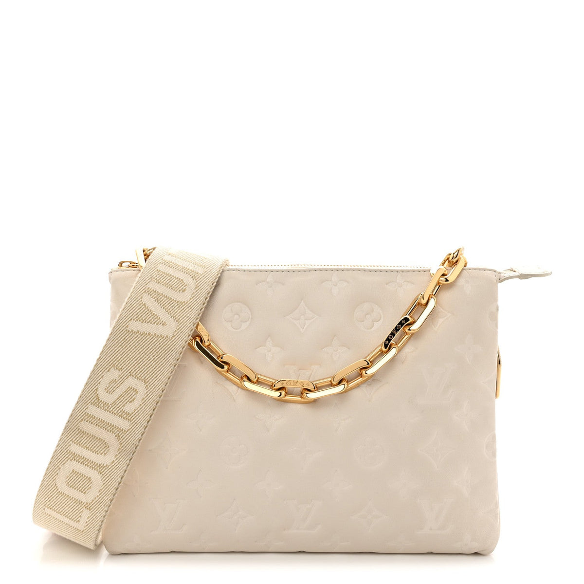Lambskin Handbag - Beige