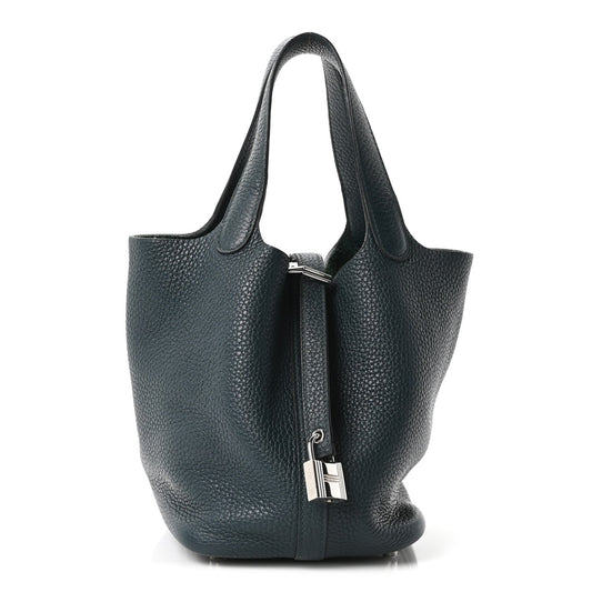 Taurillon Clemence Picotin Lock 18 Pm Ve Handbag