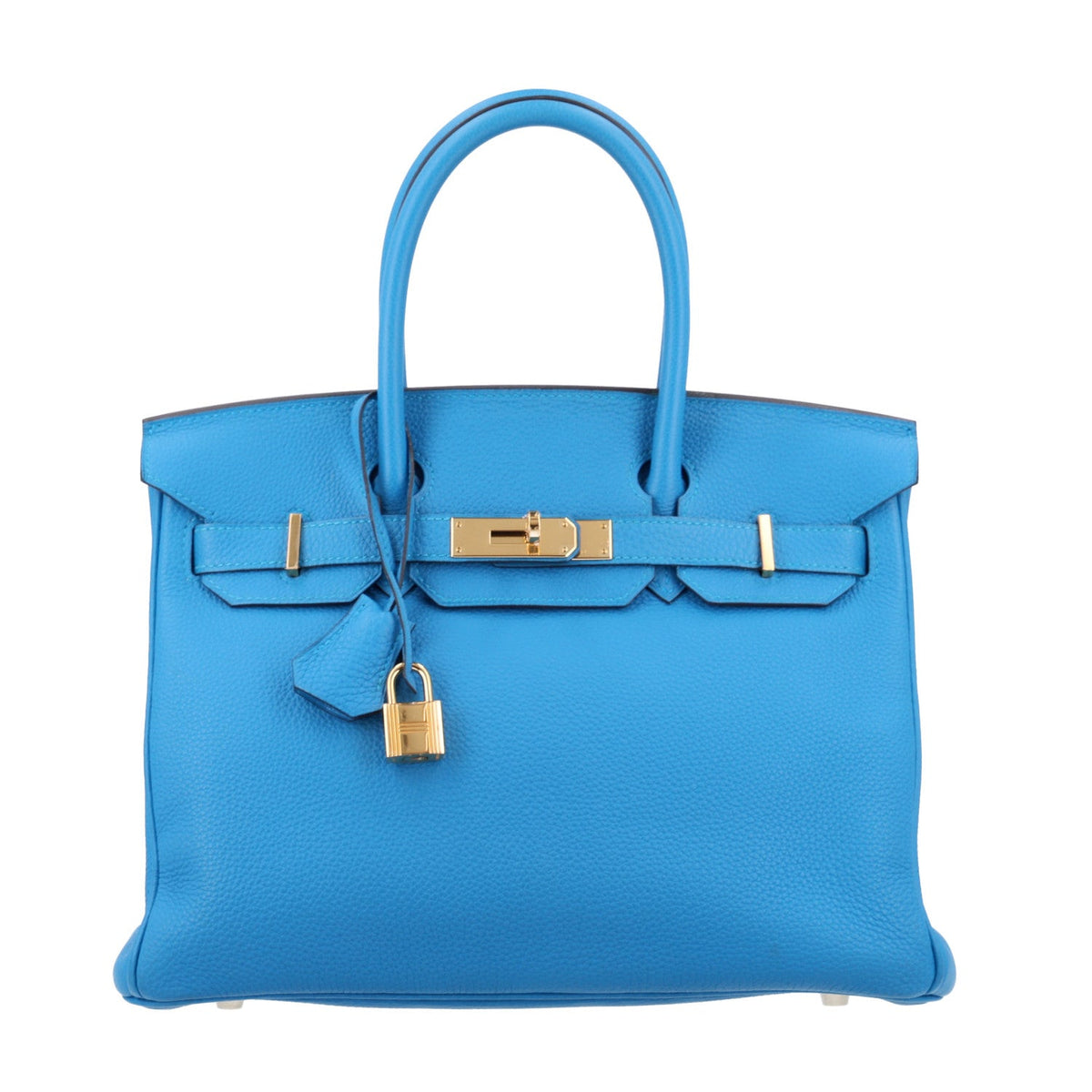 Togo Birkin 30 Bleu Zanzibar Handbag