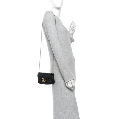 Mini Calfskin Shoulder Bag - Black