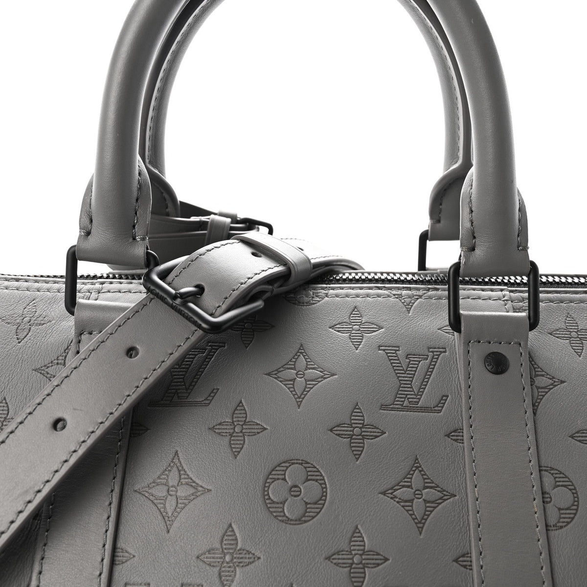Calfskin Duffel Bag - Gray