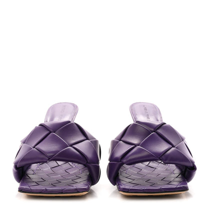 Bottega Veneta Nappa Maxi Intrecciato Lido 10.8cm Women's Sandals Unicorn