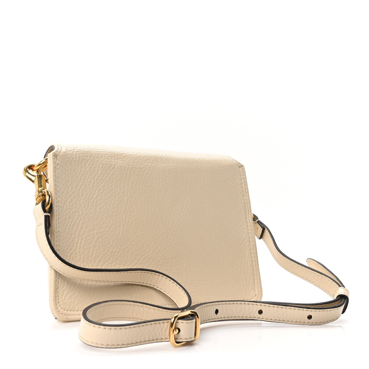 Mini Calfskin Crossbody Bag - Beige