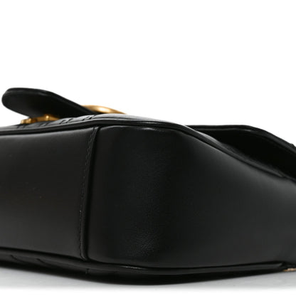 Mini Calfskin Shoulder Bag - Black