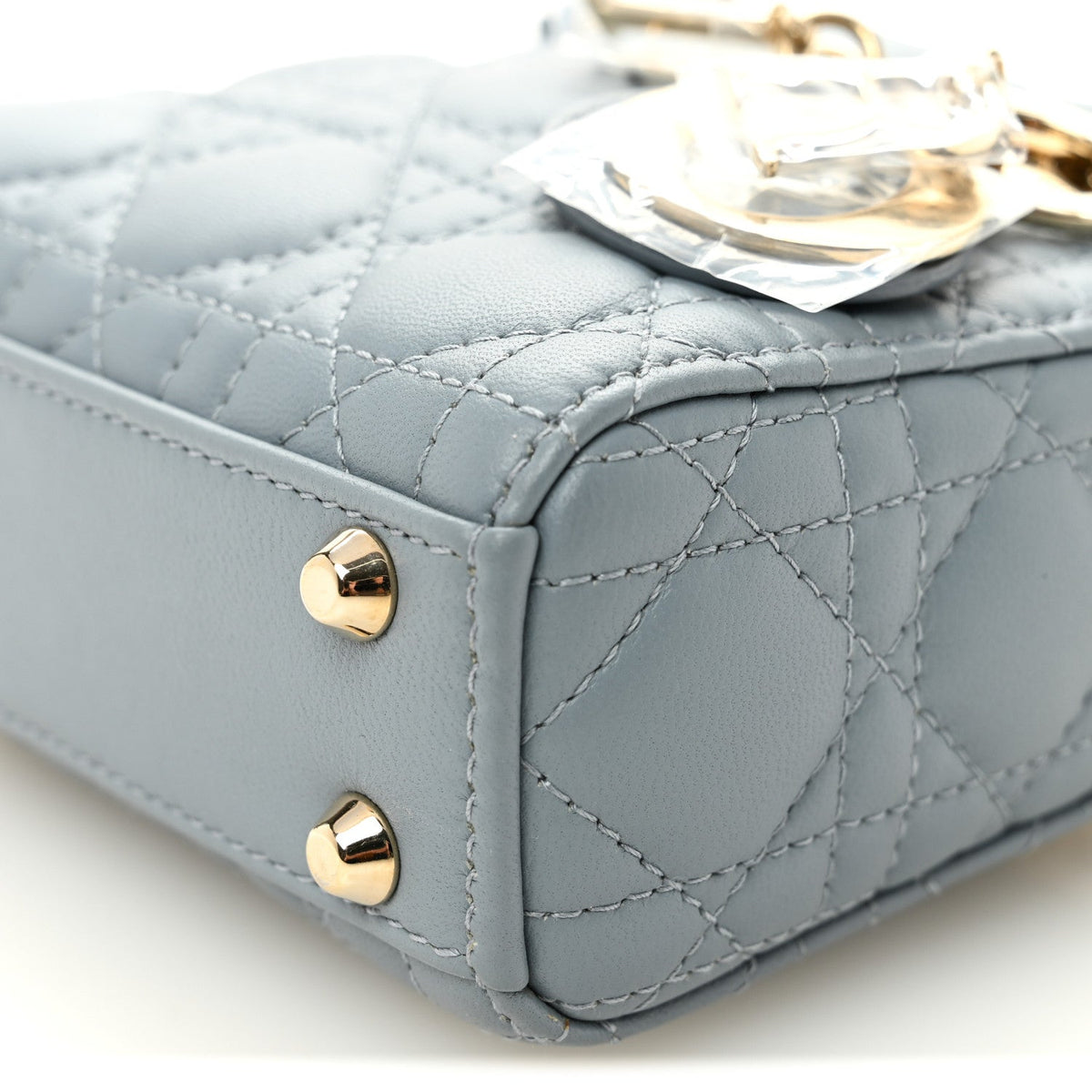 Lambskin Handbag - Blue