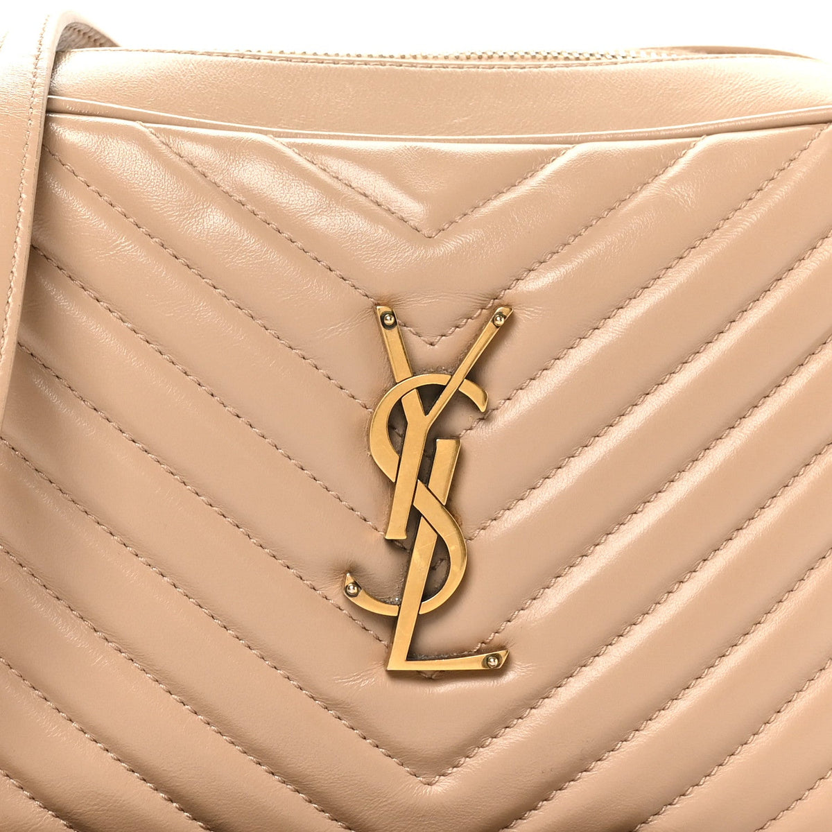 Calfskin Crossbody Bag - Beige