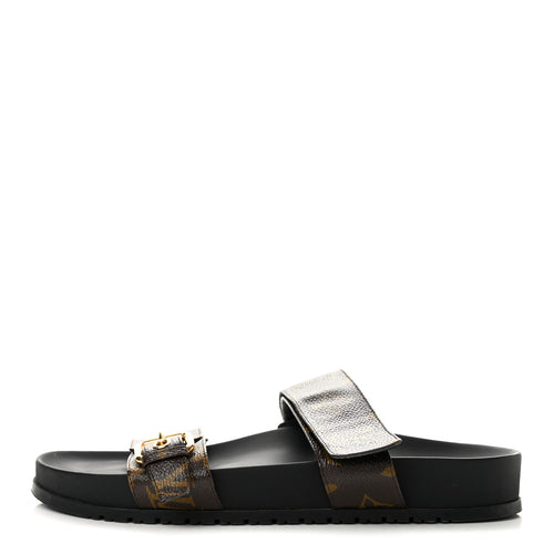 Monogram Bom Dia Mule Sandals Black