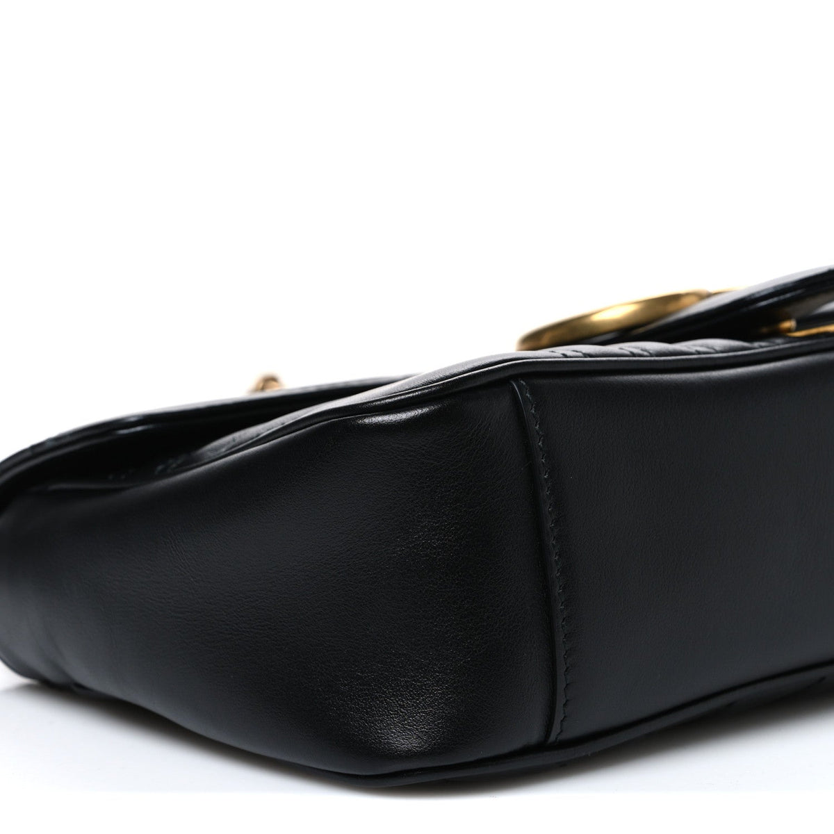 Small Calfskin Shoulder Bag - Black