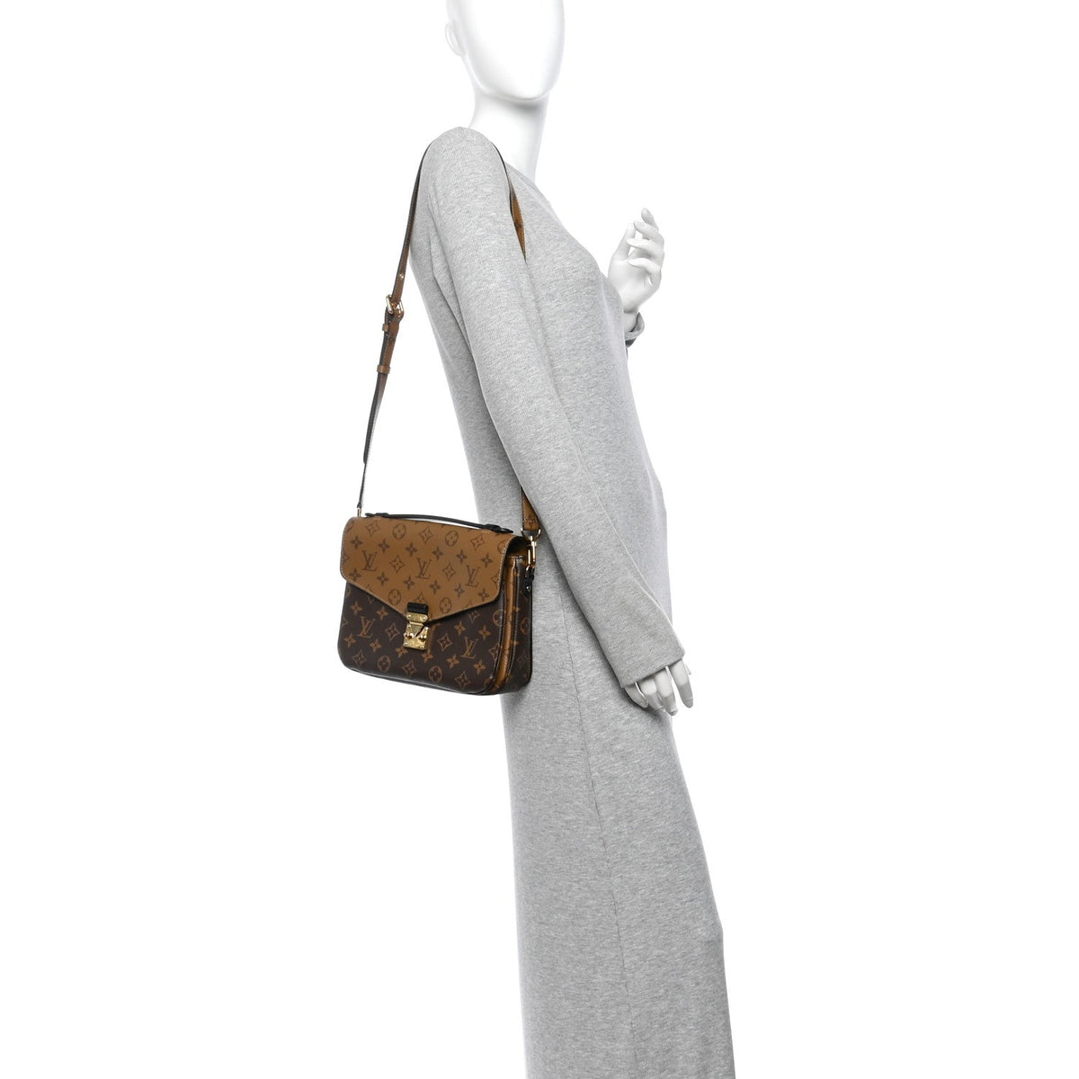 Reverse Monogram Pochette Metis Handbag