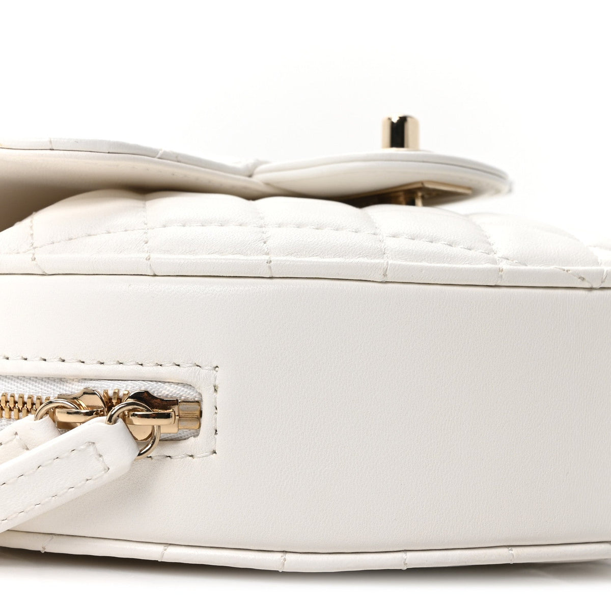 Quilted Lambskin Handbag - White