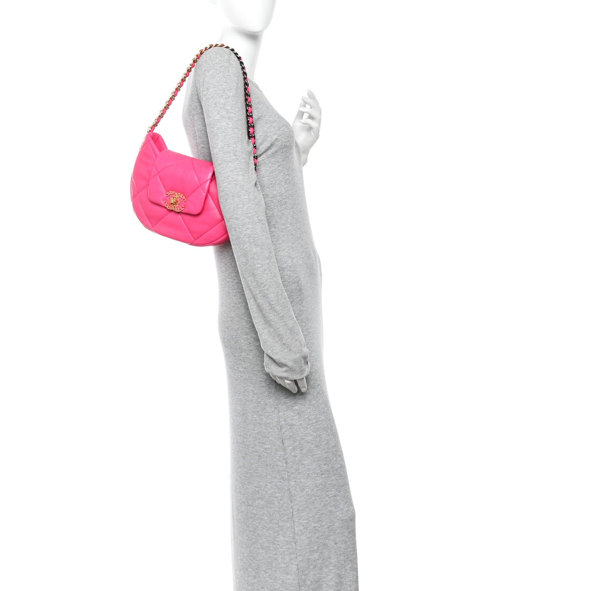 Quilted Lambskin Hobo Bag