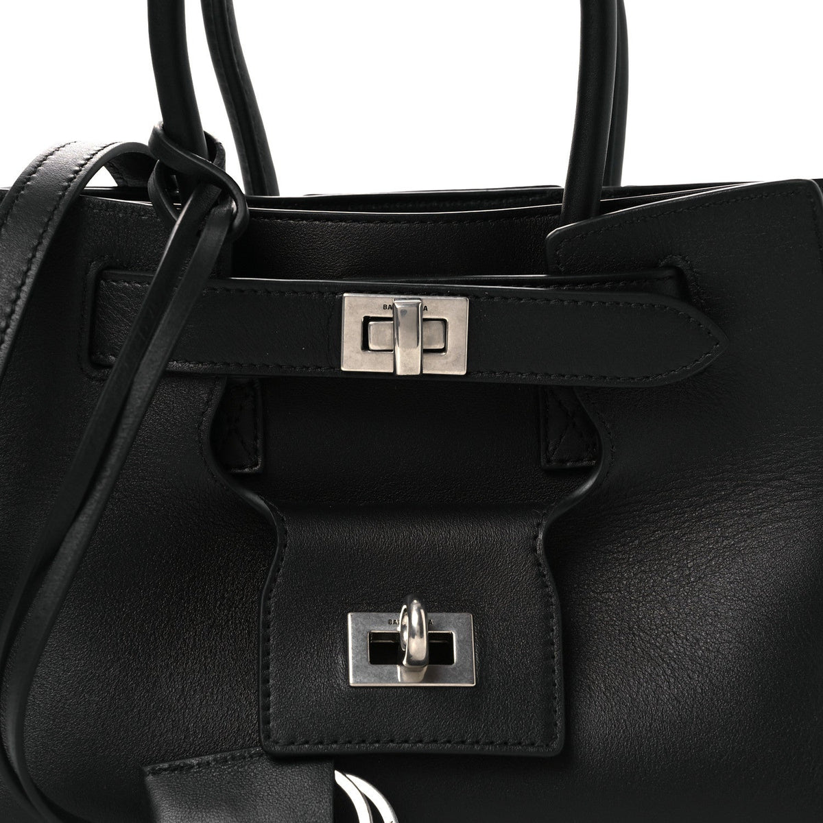 Mini Calfskin Handbag - Black