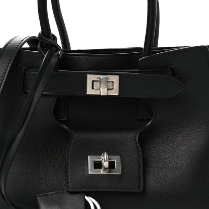Mini Calfskin Handbag - Black