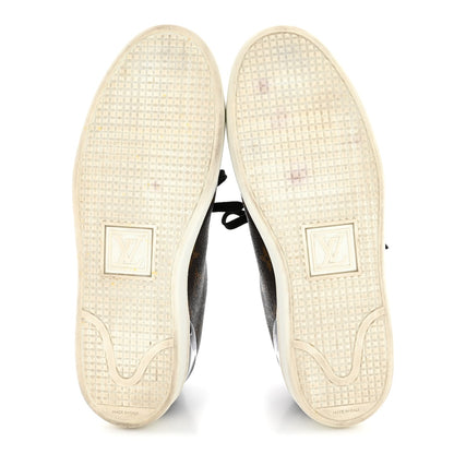 Louis Vuitton Patent Monogram Women's Frontrow Sneakers 37 Black