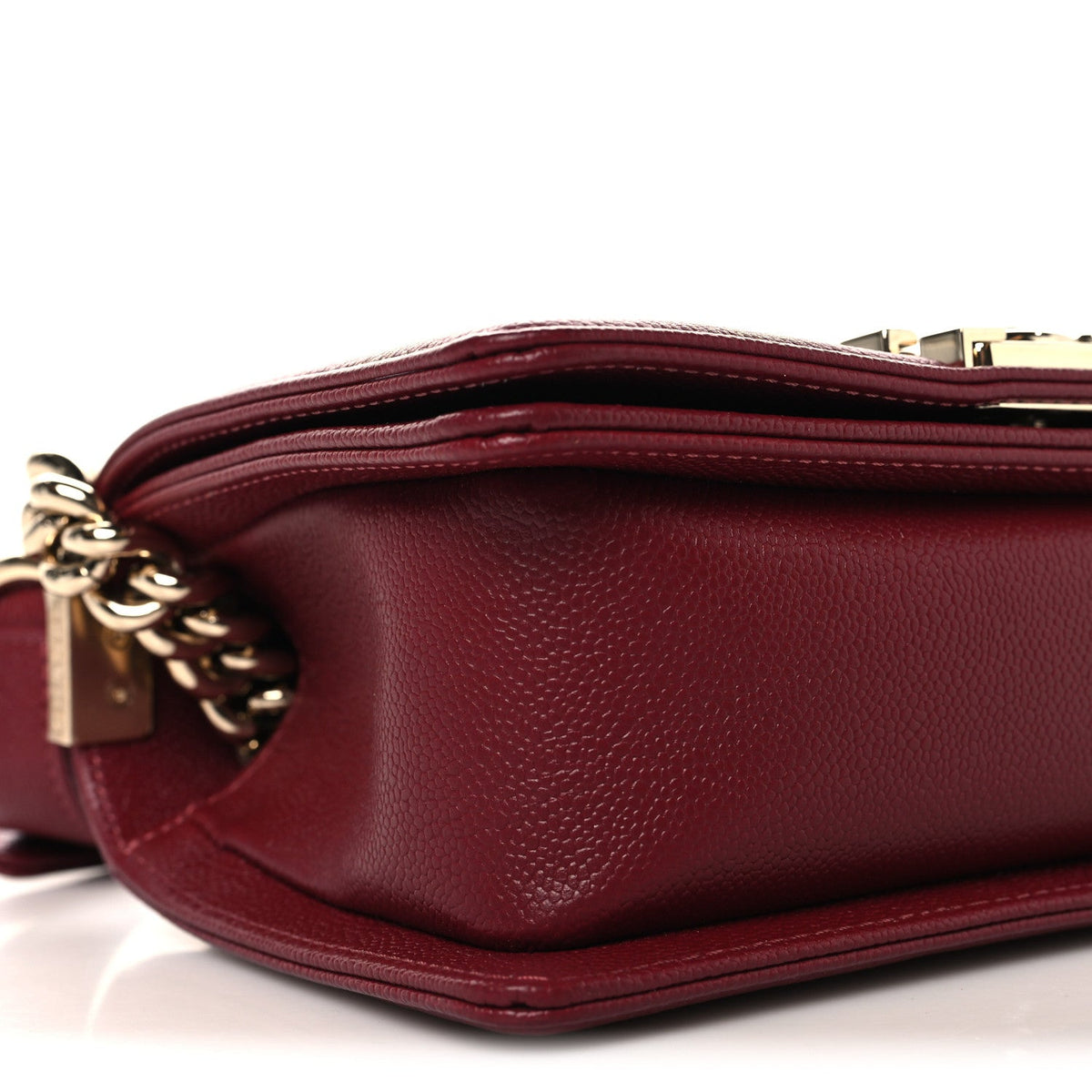 Small Quilted Caviar Flap Shoulder Bag