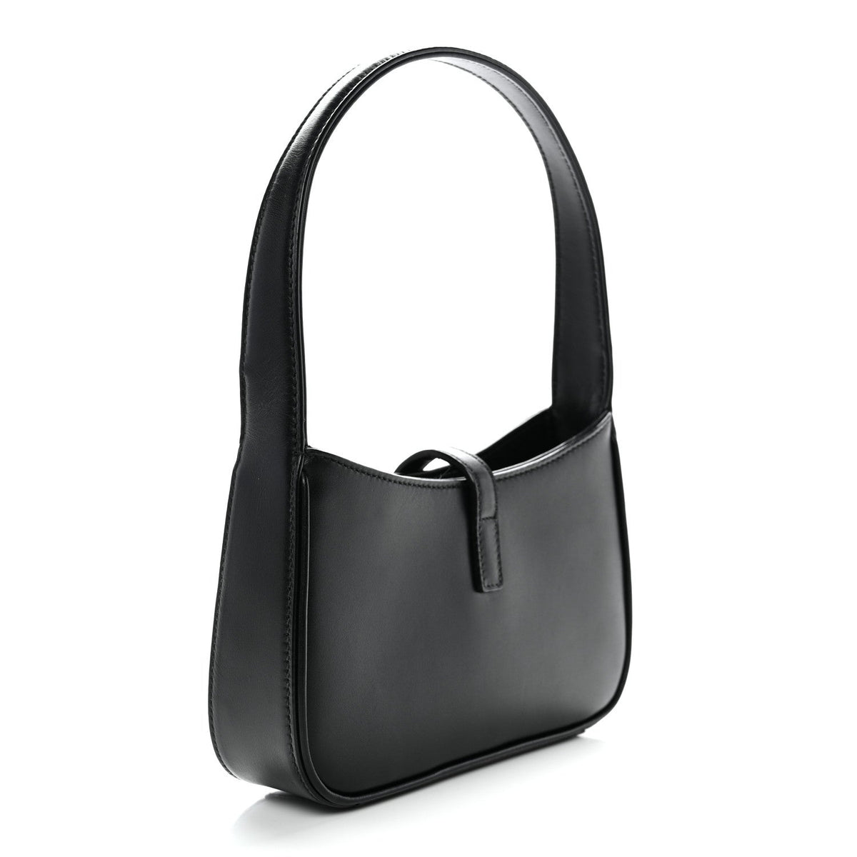 Mini Calfskin Hobo Bag - Black