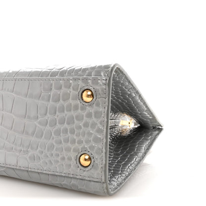 Mini Calfskin Tote Bag - Grey
