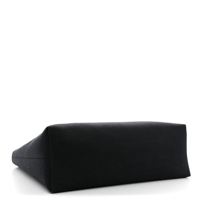 Calfskin Canvas Handbag - Black