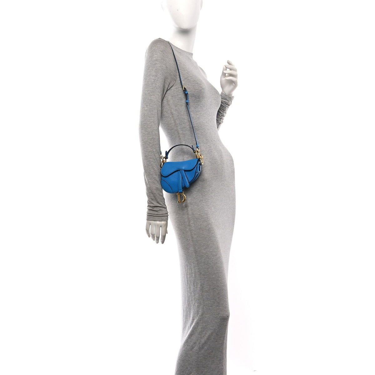 Goatskin Handbag - Blue