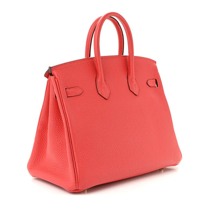 Togo Birkin 25 Rouge Pivoine Handbag