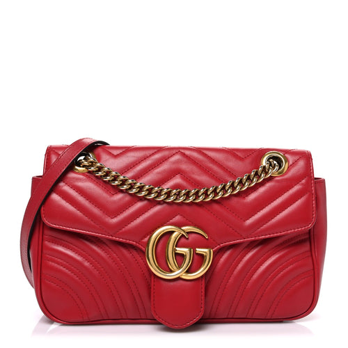 Small Calfskin Shoulder Bag - Red