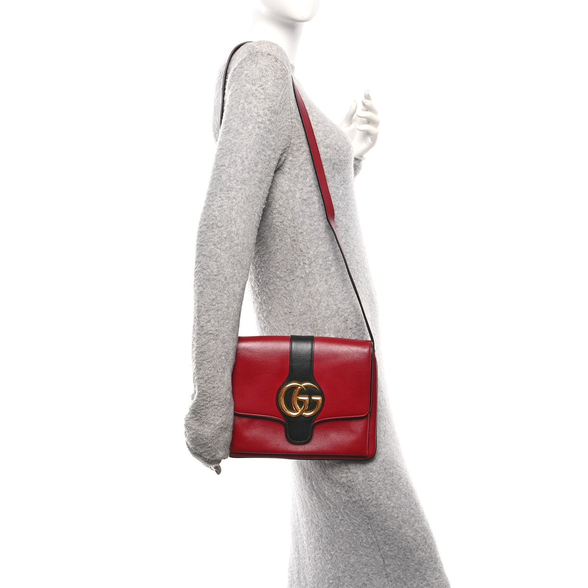 Medium Calfskin Shoulder Bag - Red