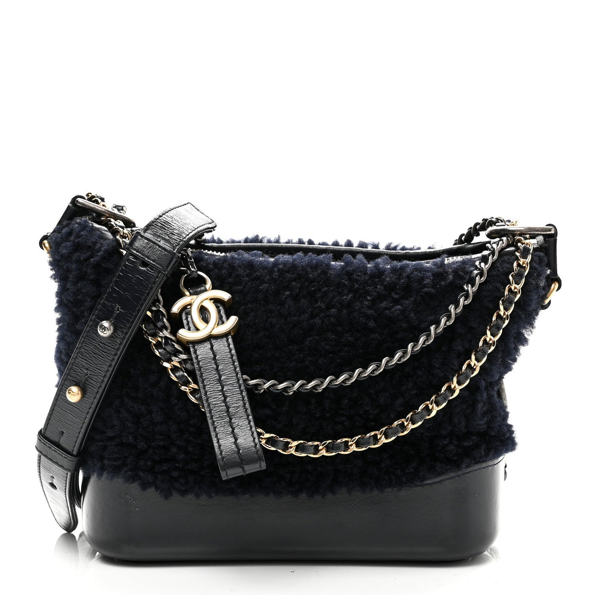 Small Shearling Hobo Bag