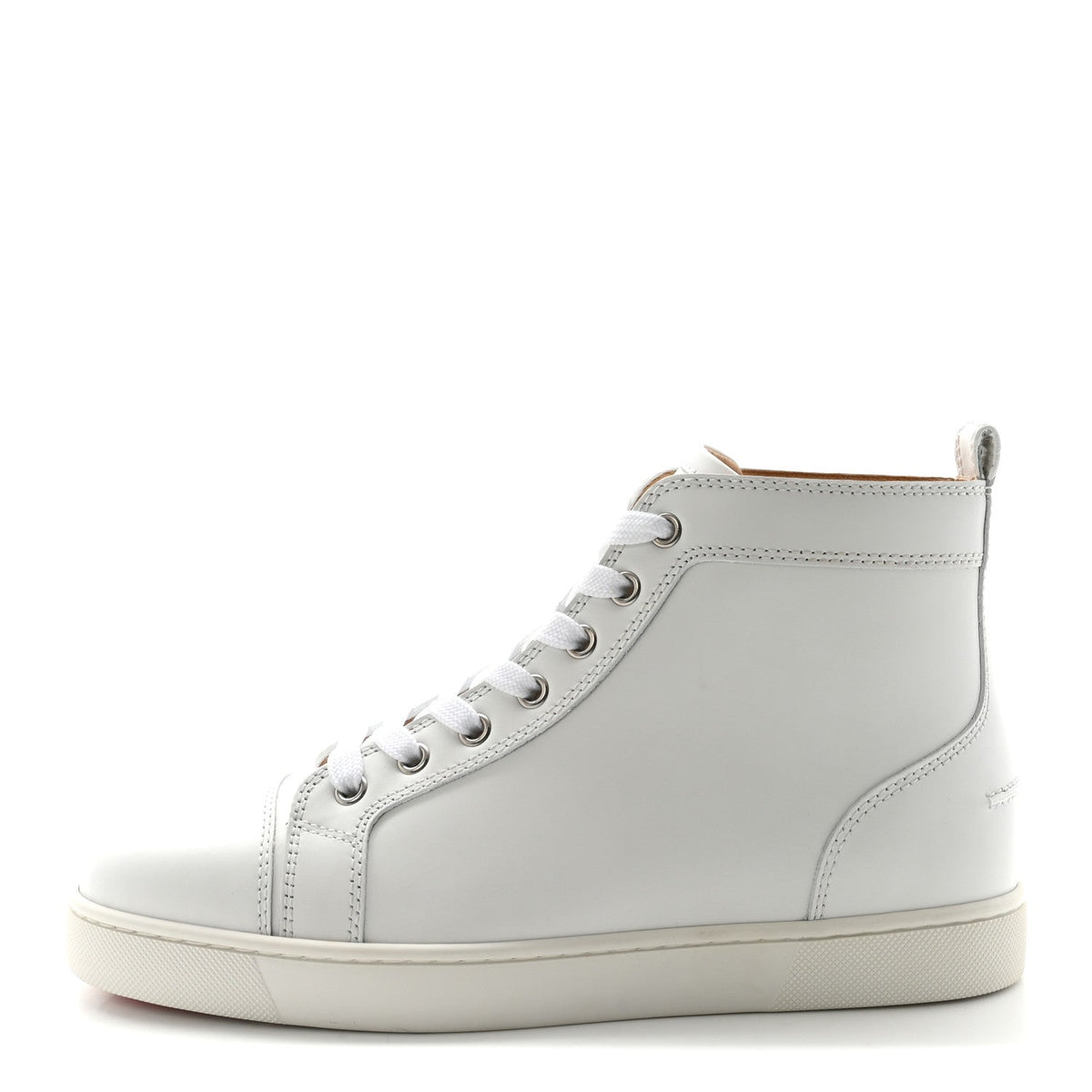 Calfskin Louis Flat Sneakers White
