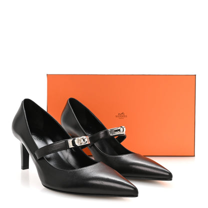 Hermes Nappa Kiara Kelly Women's Pumps Black