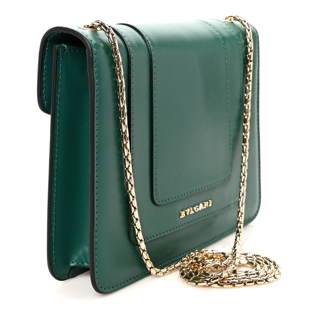 Small Calfskin Crossbody Bag - Green