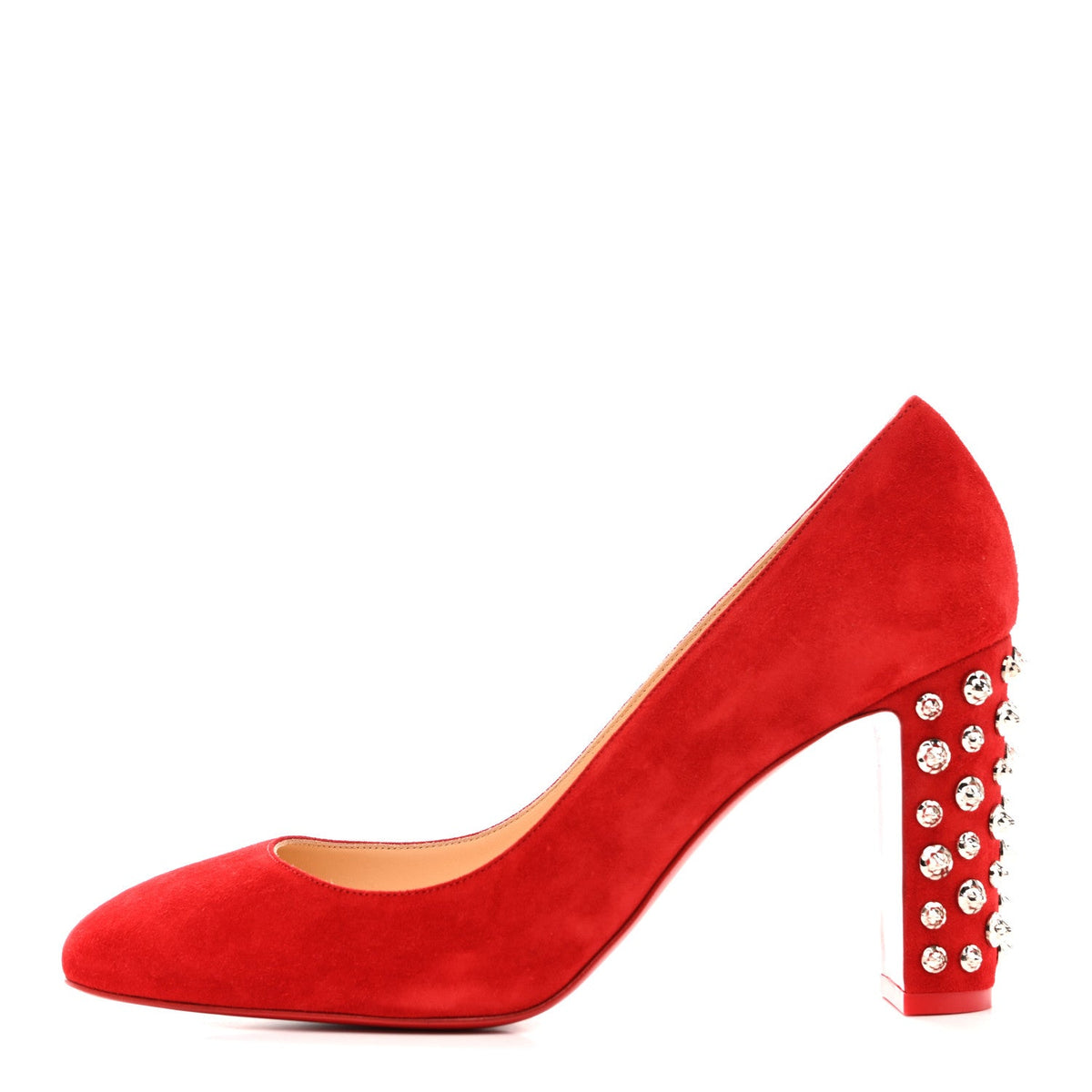 Veau Velours Donna Stud Spikes Pumps Loubi