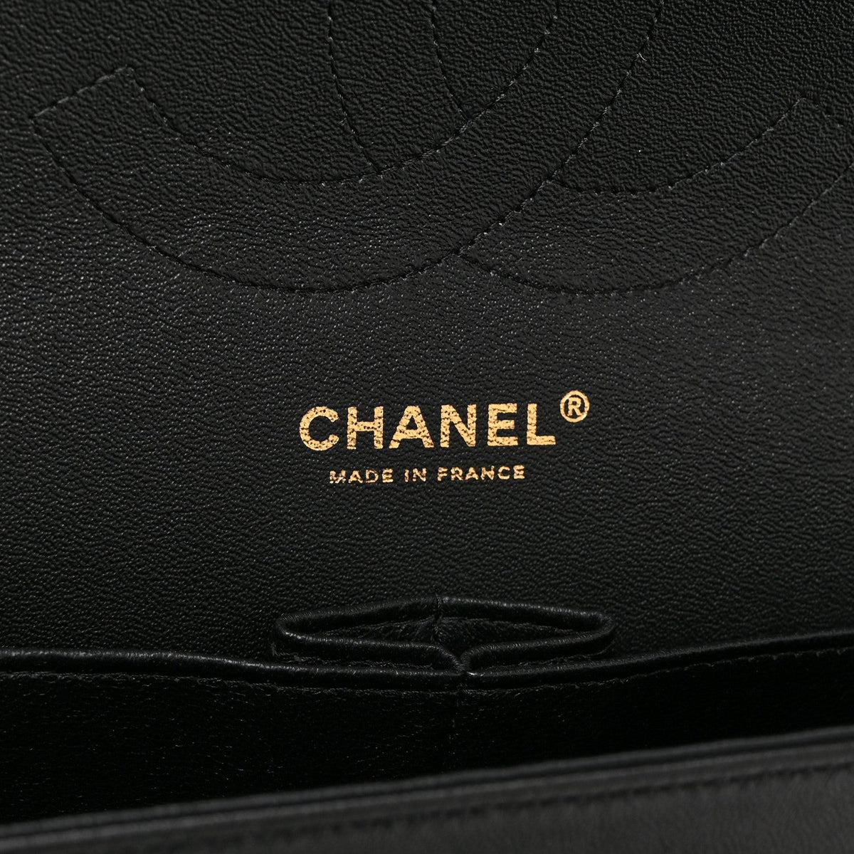 Quilted Lambskin Flap Shoulder Bag - Black