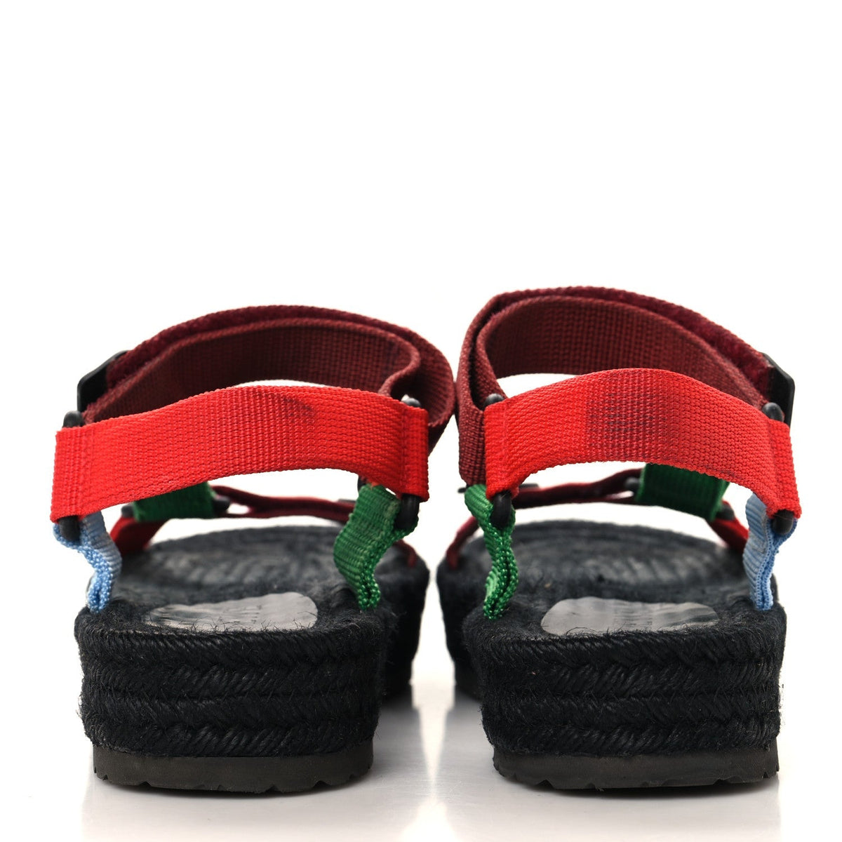 Loewe Raffia Women's Paula's Ibiza Strappy Espadrille Sandals 40 Black Multicolor