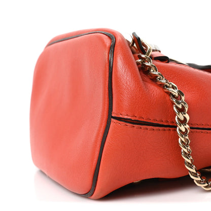 Mini Calfskin Suede Backpack - Red