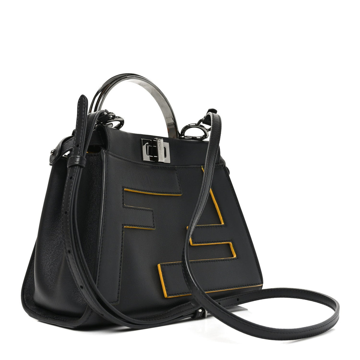 Mini Nappa Satchel Bag - Black