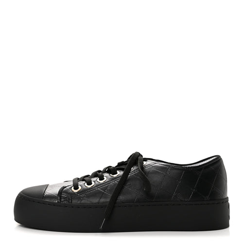 Chanel Lambskin Printed Logo Women's Shoes