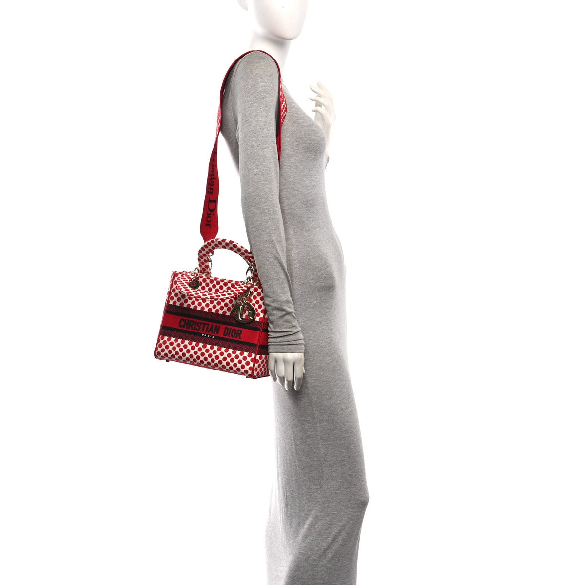 Medium Canvas Handbag - Red