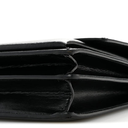 Medium Calfskin Satchel Bag - Black
