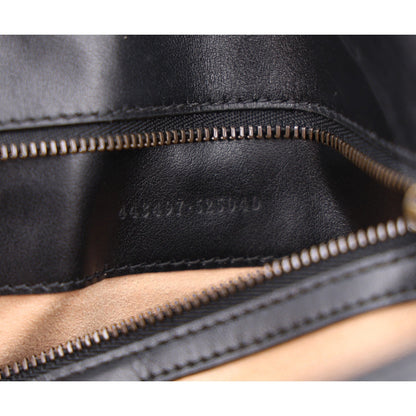 Small Calfskin Shoulder Bag - Black