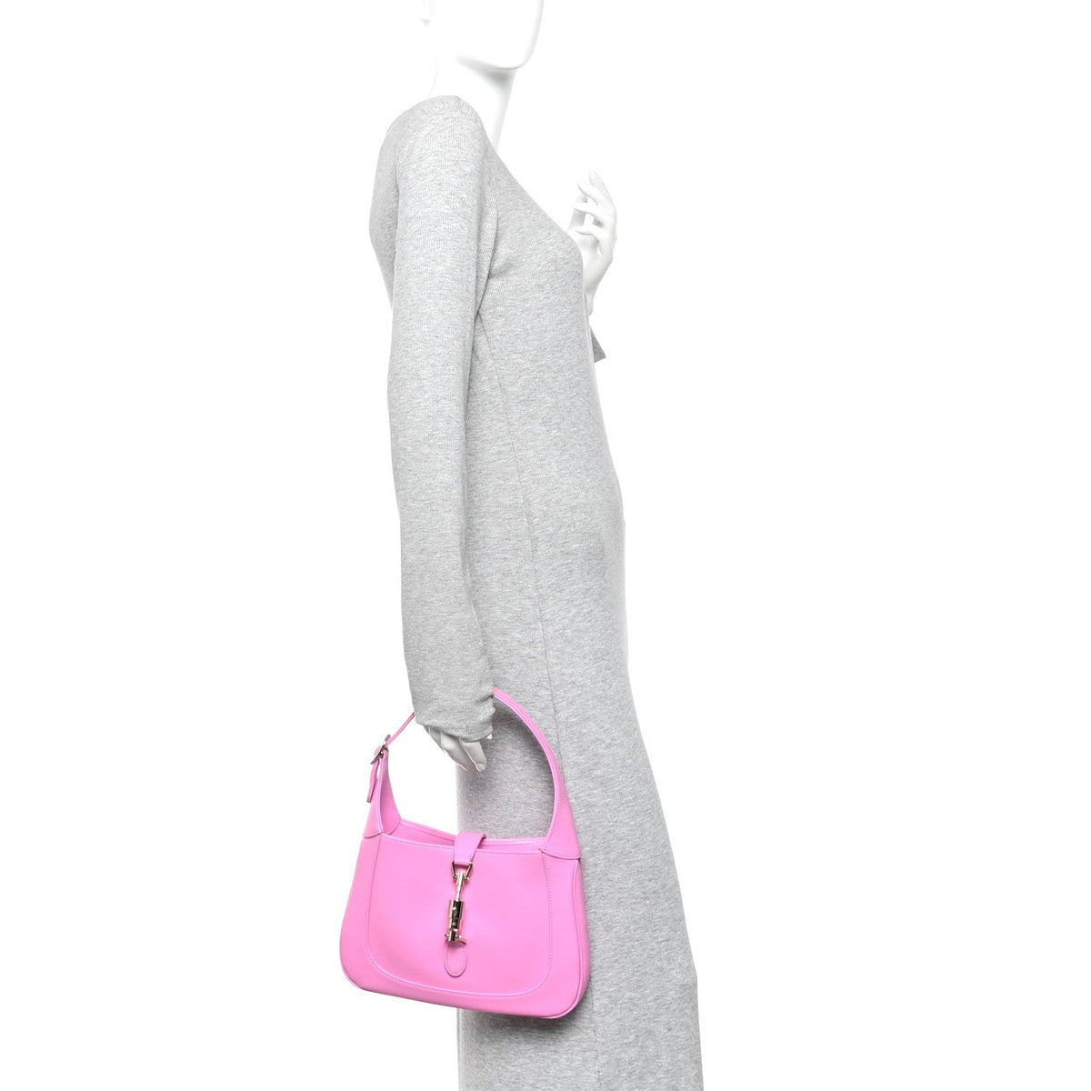 Medium Calfskin Hobo Bag - Pink