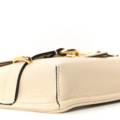 Mini Calfskin Crossbody Bag - Beige