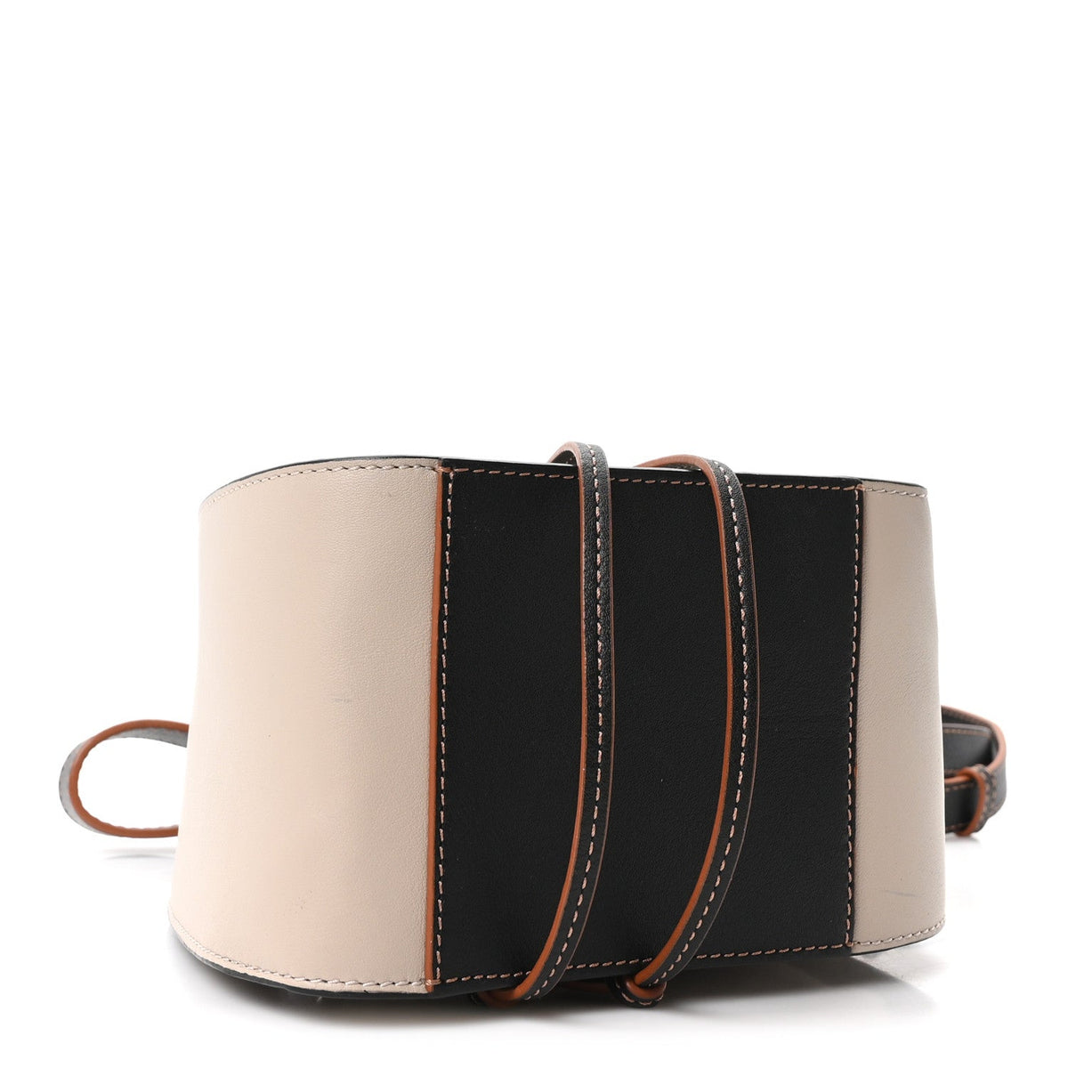 Mini Calfskin Canvas Shoulder Bag - Black
