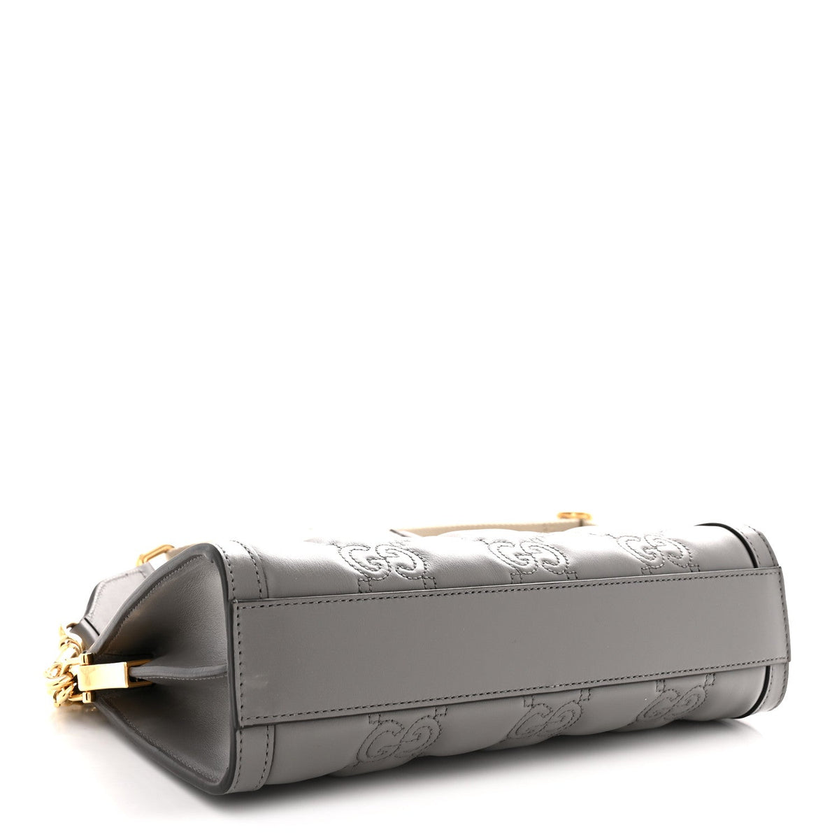 Small Calfskin Shoulder Bag - Grey