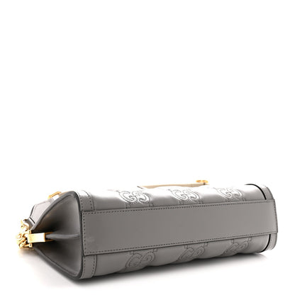 Small Calfskin Shoulder Bag - Grey