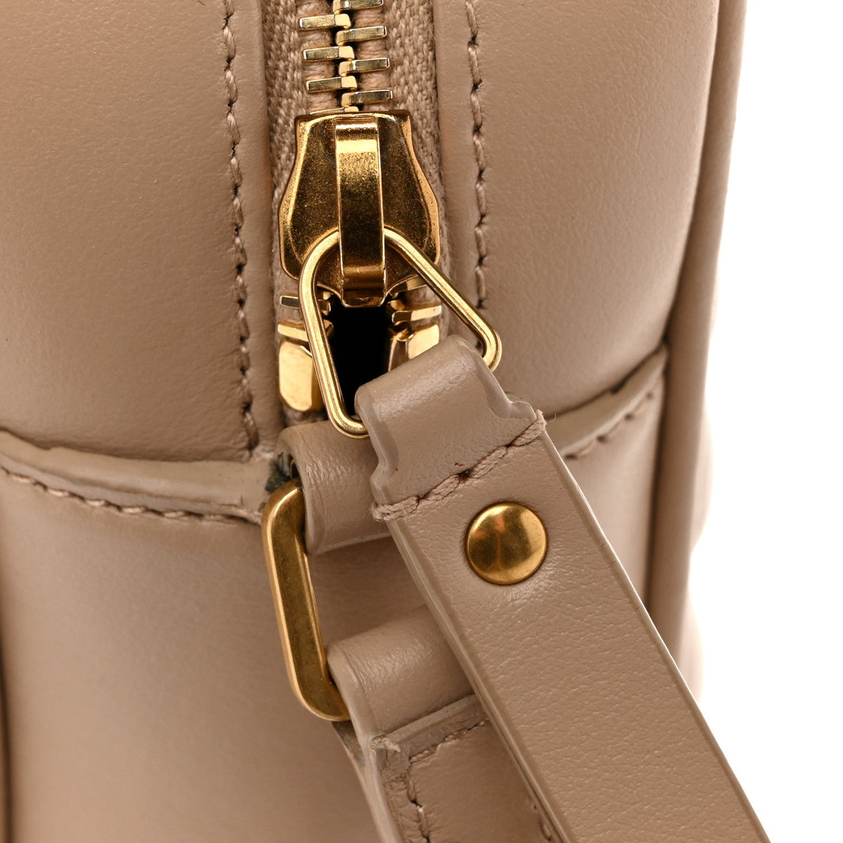 Calfskin Crossbody Bag - Beige